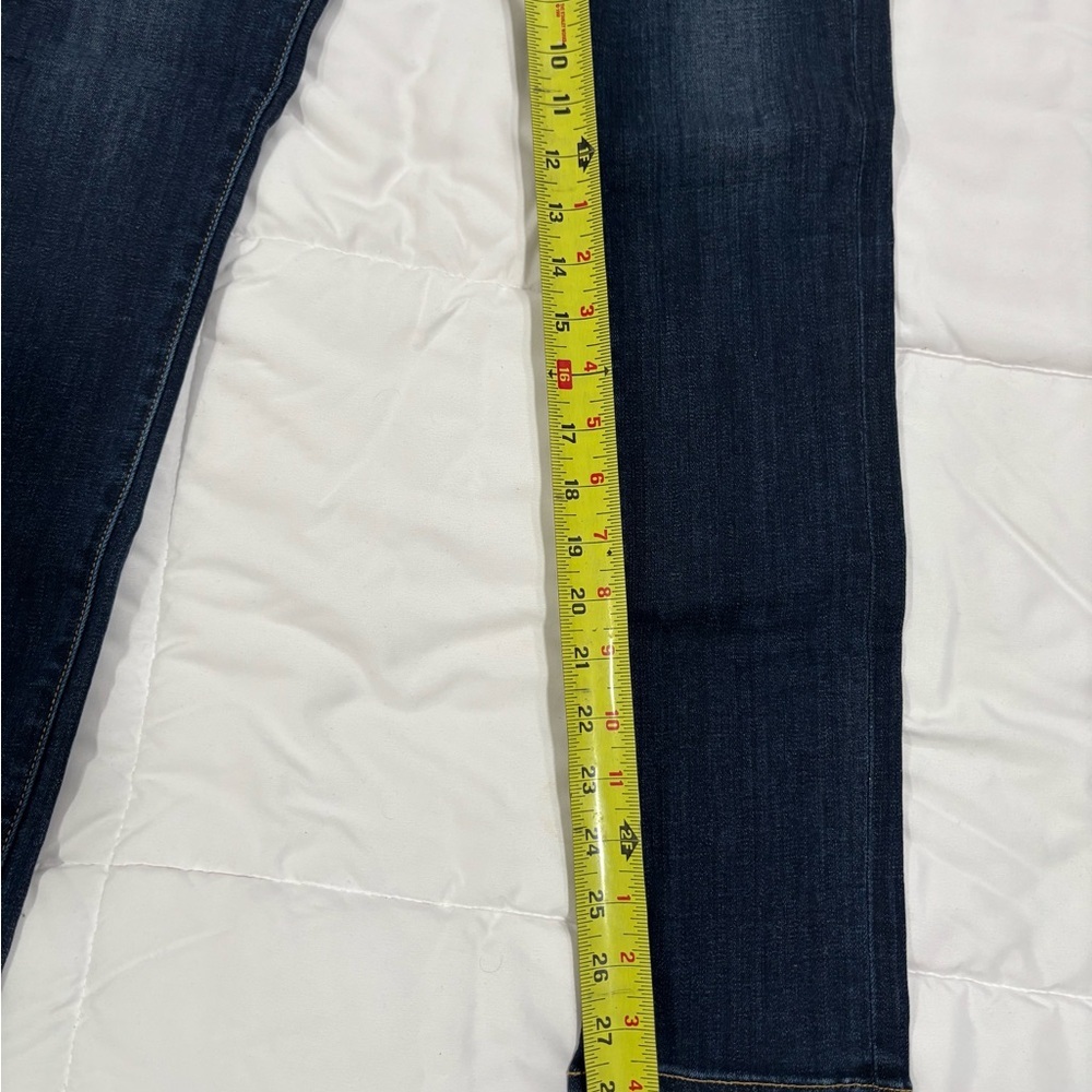 Paige Skyline Ankle Peg Stretch Denim Jeans 24 Dark Wash Mid Rise - Picture 7 of 13